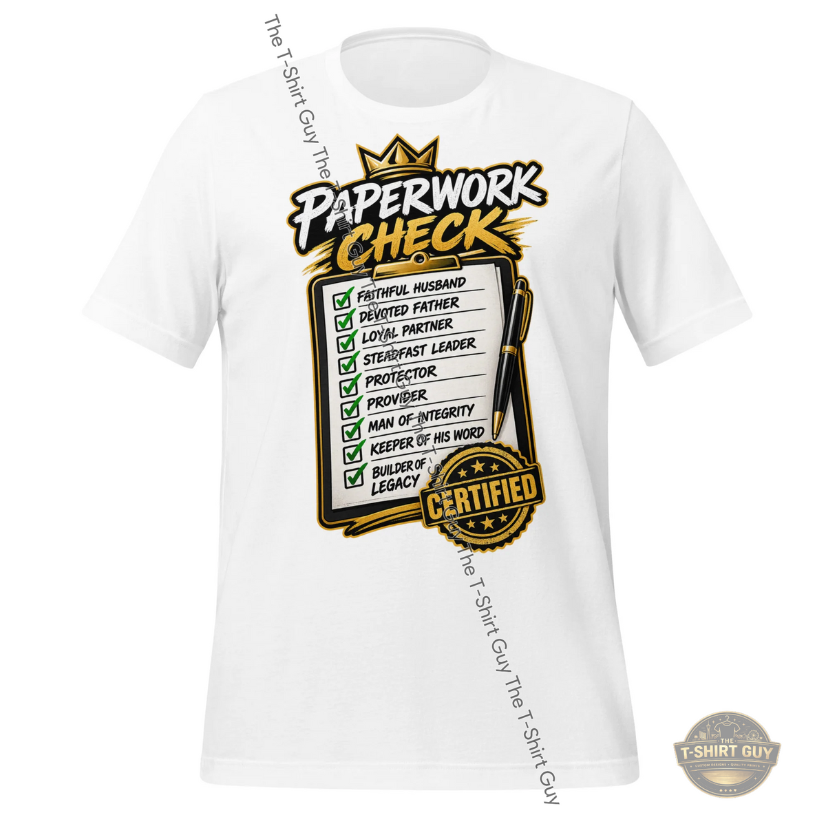 Watermarked - His Paperwork Check Unisex t-shirt