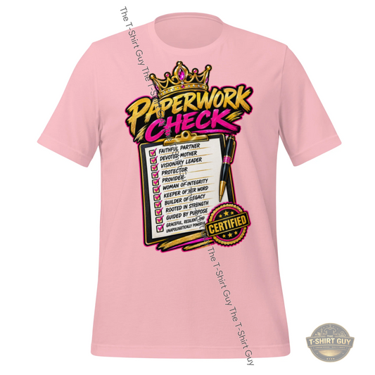 Watermarked - Her Paperwork Unisex t-shirt