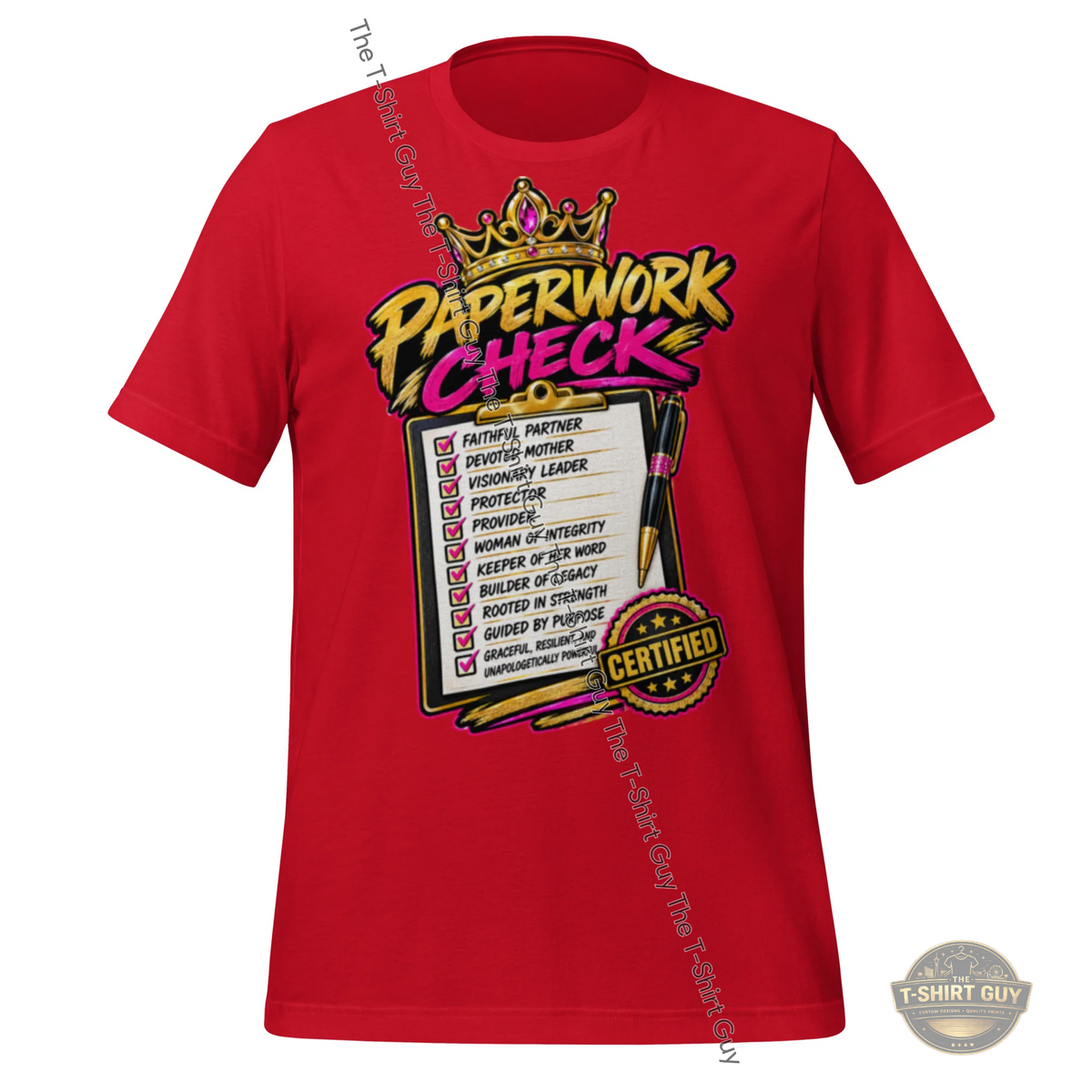 Watermarked - Her Paperwork Unisex t-shirt