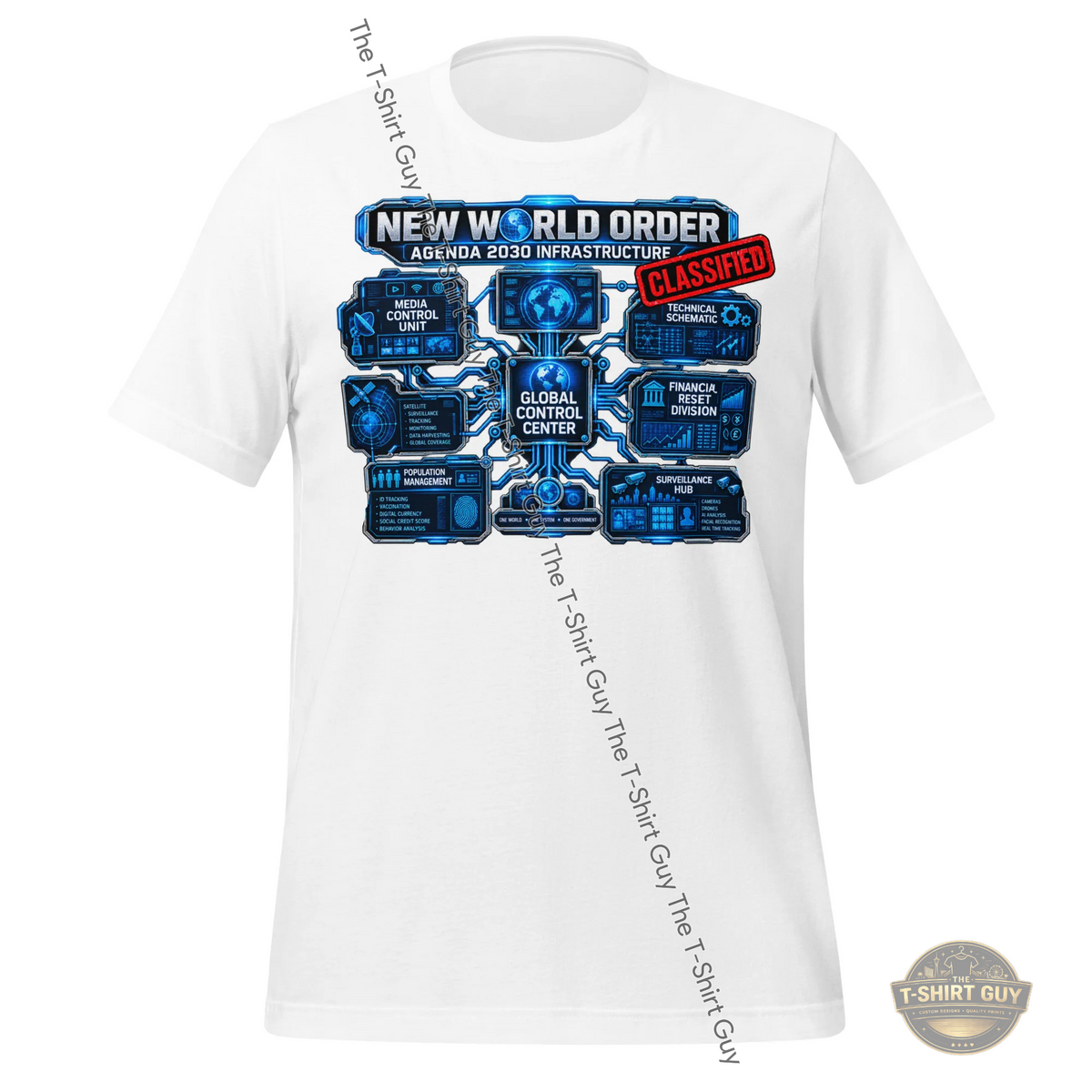 Watermarked - NWO Agenda 2030 Unisex t-shirt