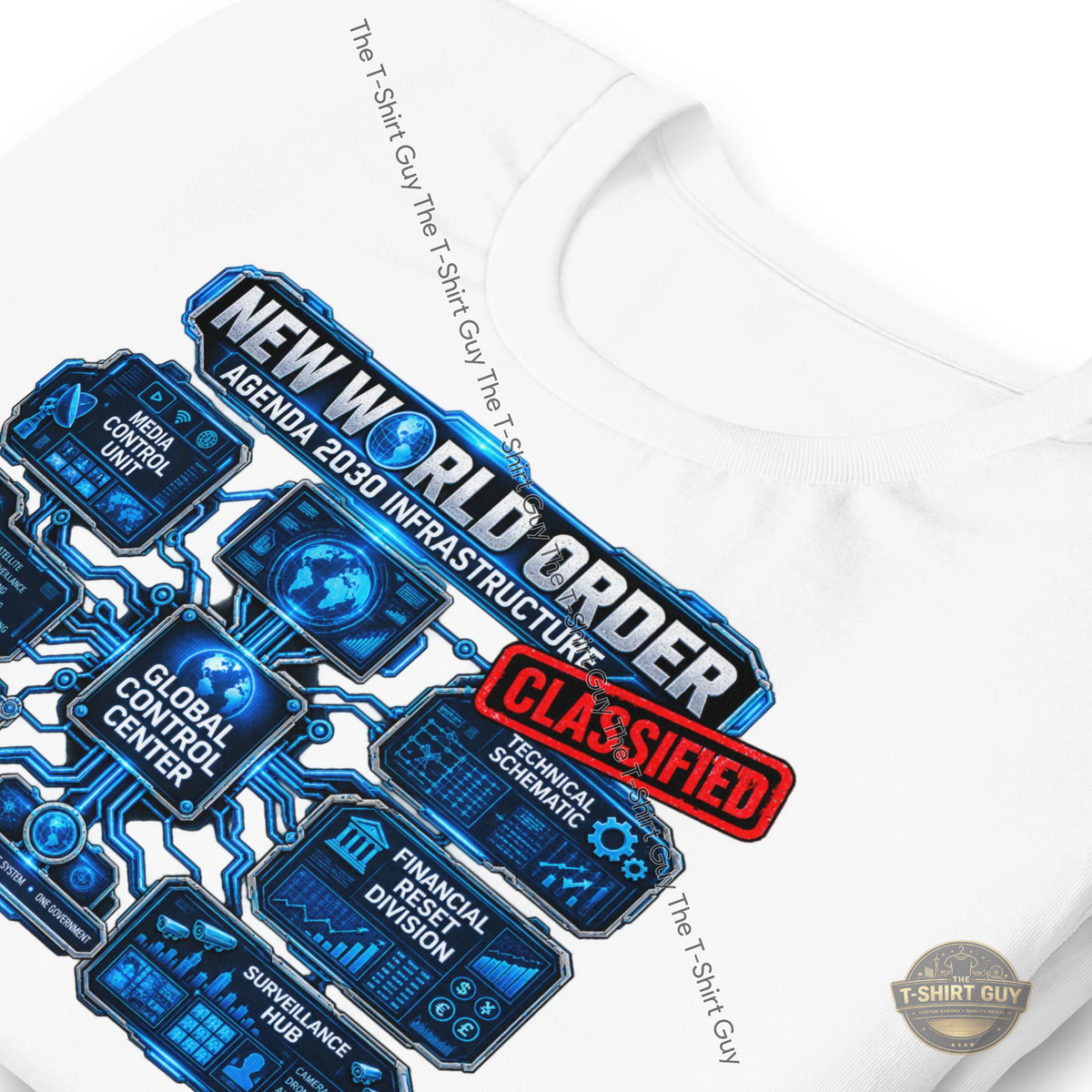 Watermarked - NWO Agenda 2030 Unisex t-shirt