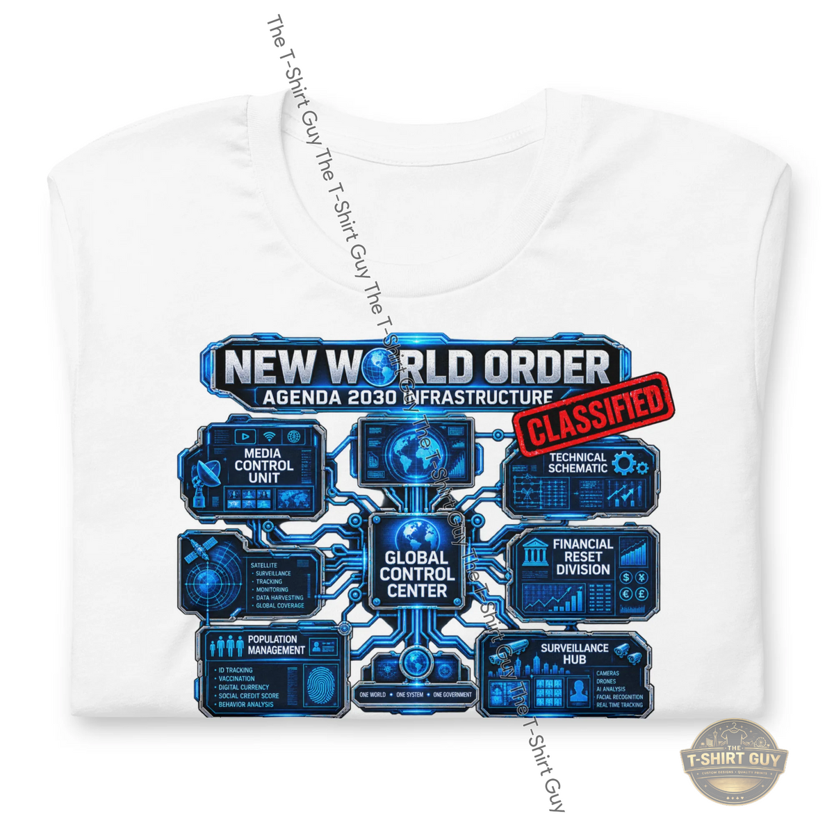 Watermarked - NWO Agenda 2030 Unisex t-shirt
