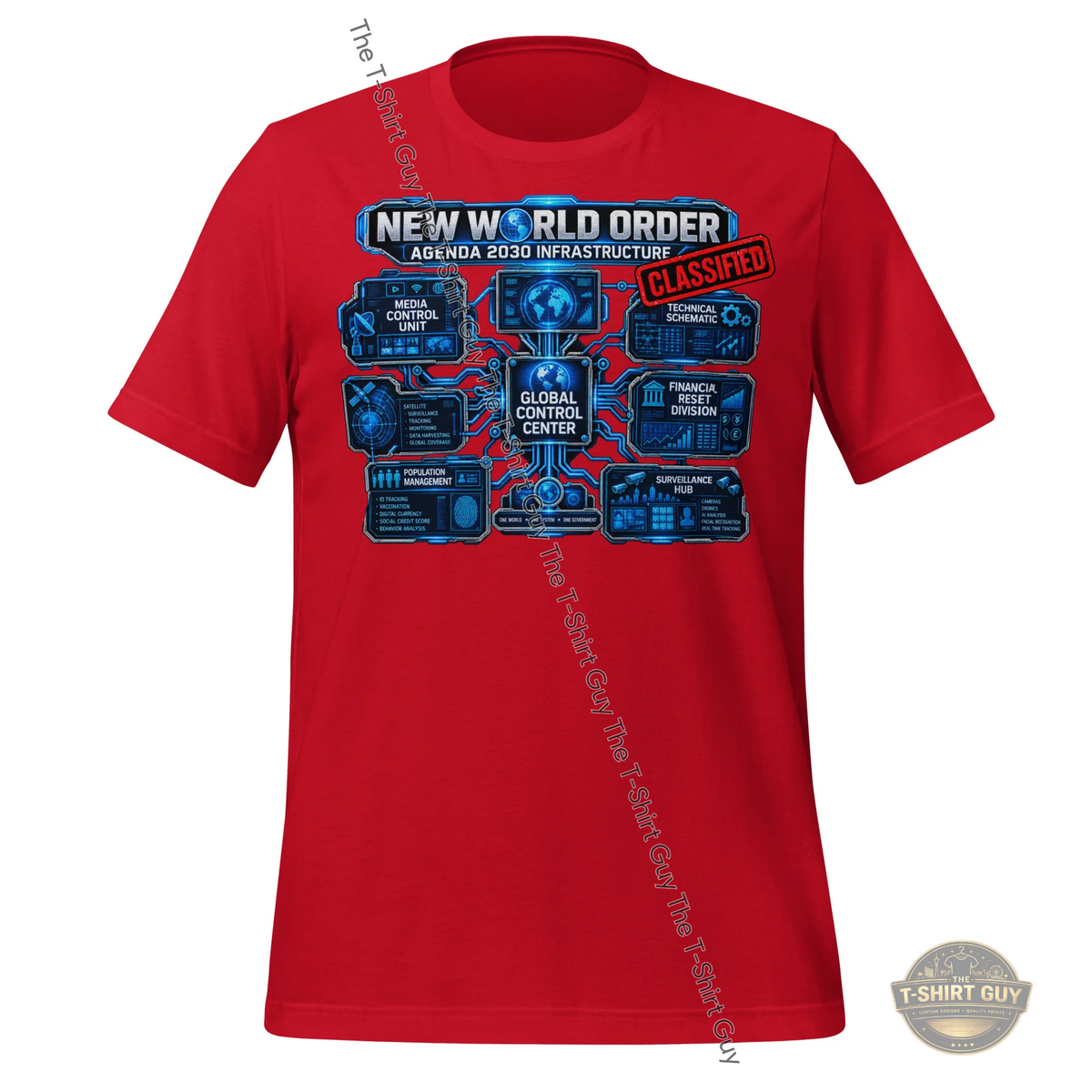 Watermarked - NWO Agenda 2030 Unisex t-shirt