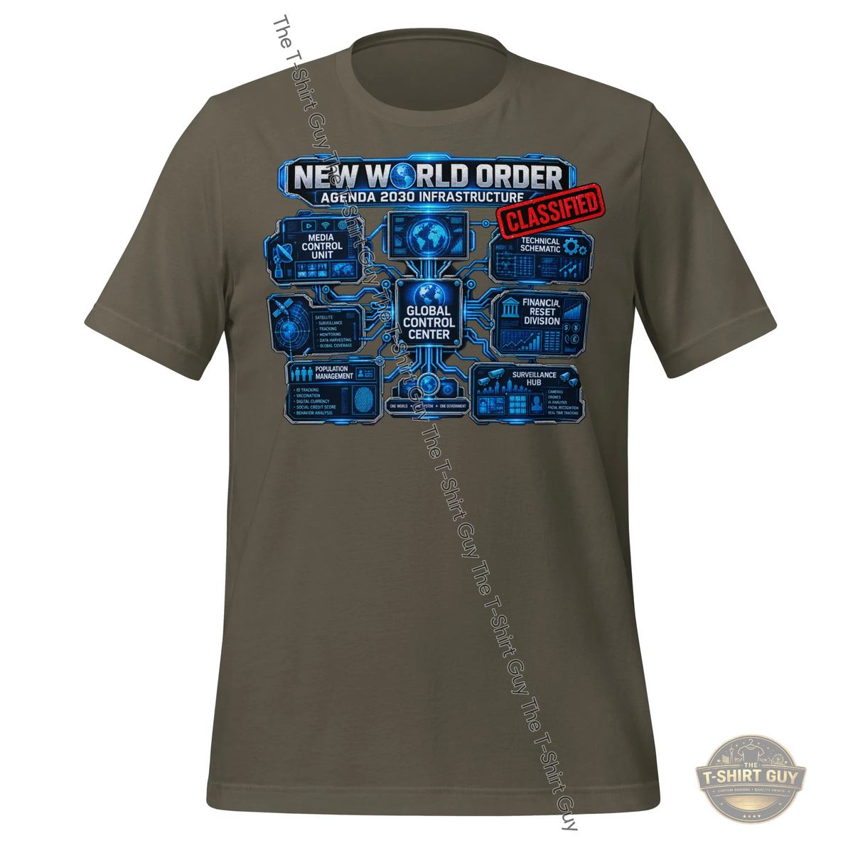 Watermarked - NWO Agenda 2030 Unisex t-shirt