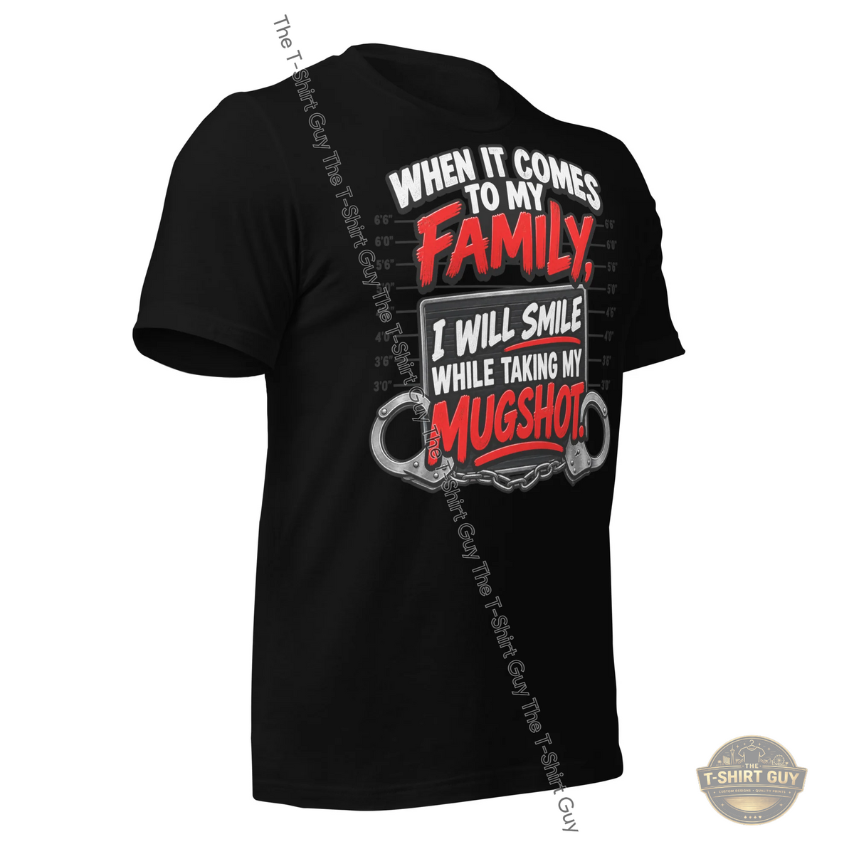 Watermarked - When It Comes To My Family Unisex t-shirt