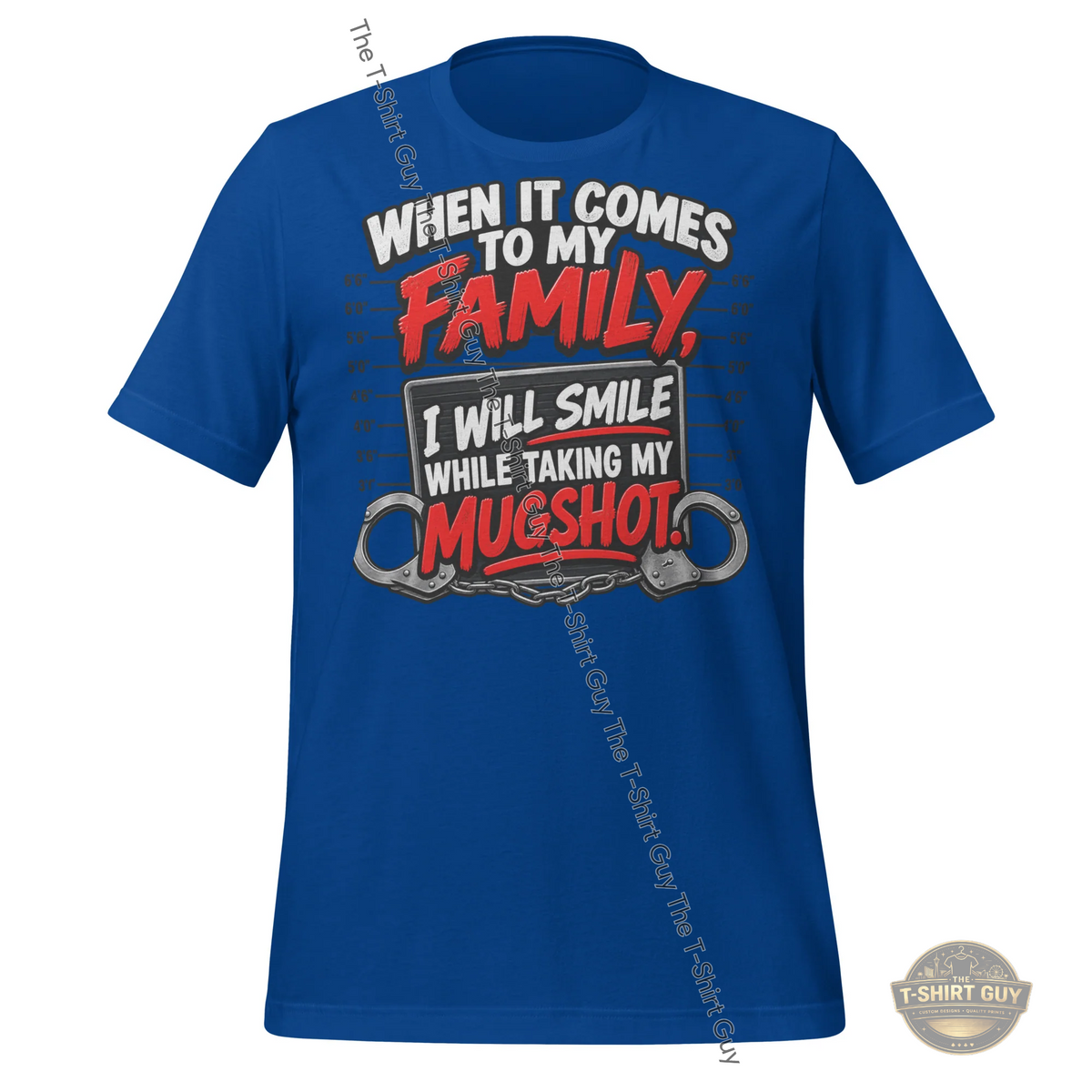Watermarked - When It Comes To My Family Unisex t-shirt