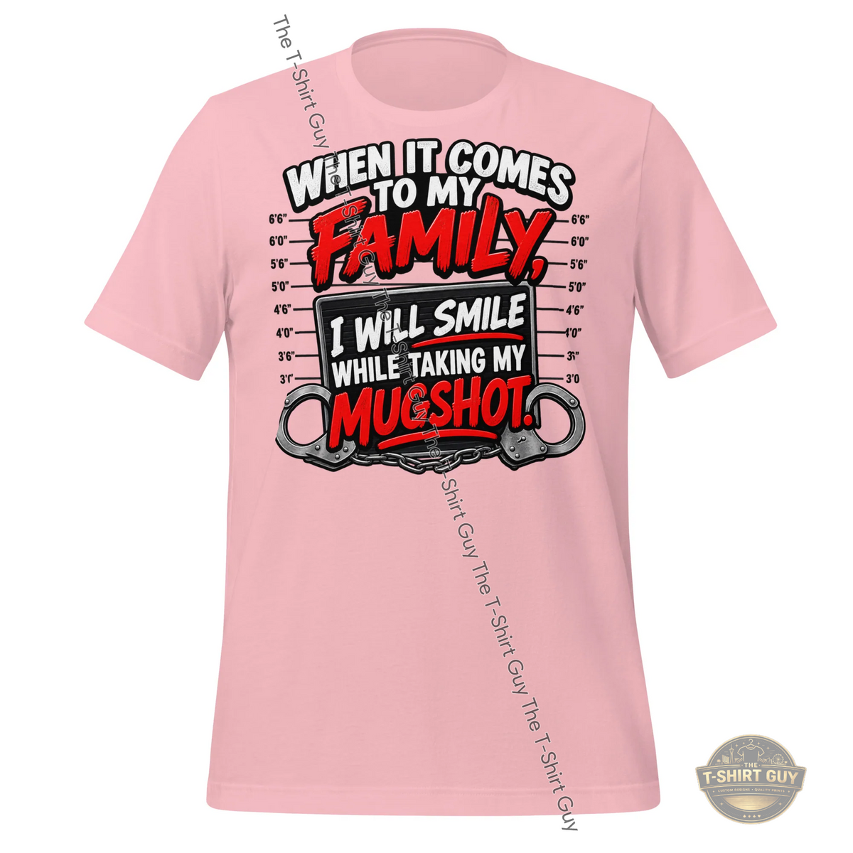 Watermarked - When It Comes To My Family Unisex t-shirt