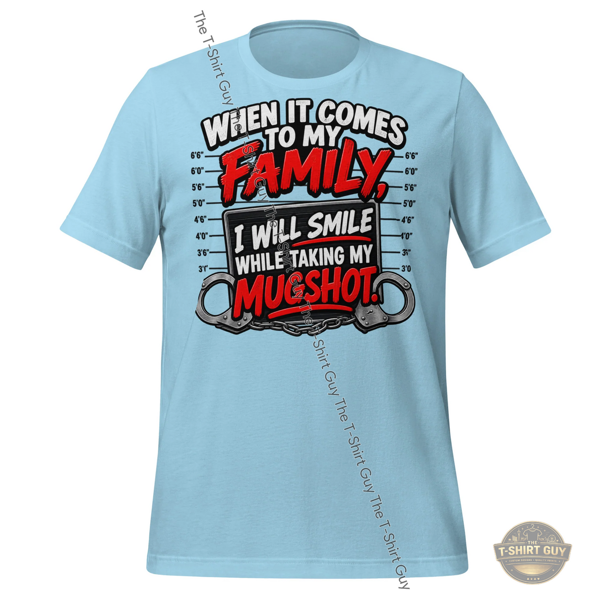 Watermarked - When It Comes To My Family Unisex t-shirt