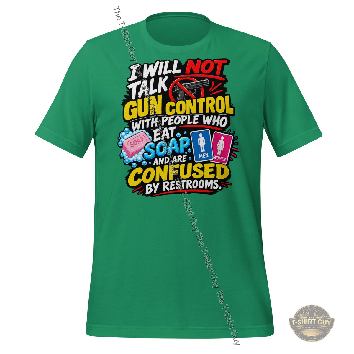 Watermarked - I Will Not Talk Gun Control Unisex t-shirt