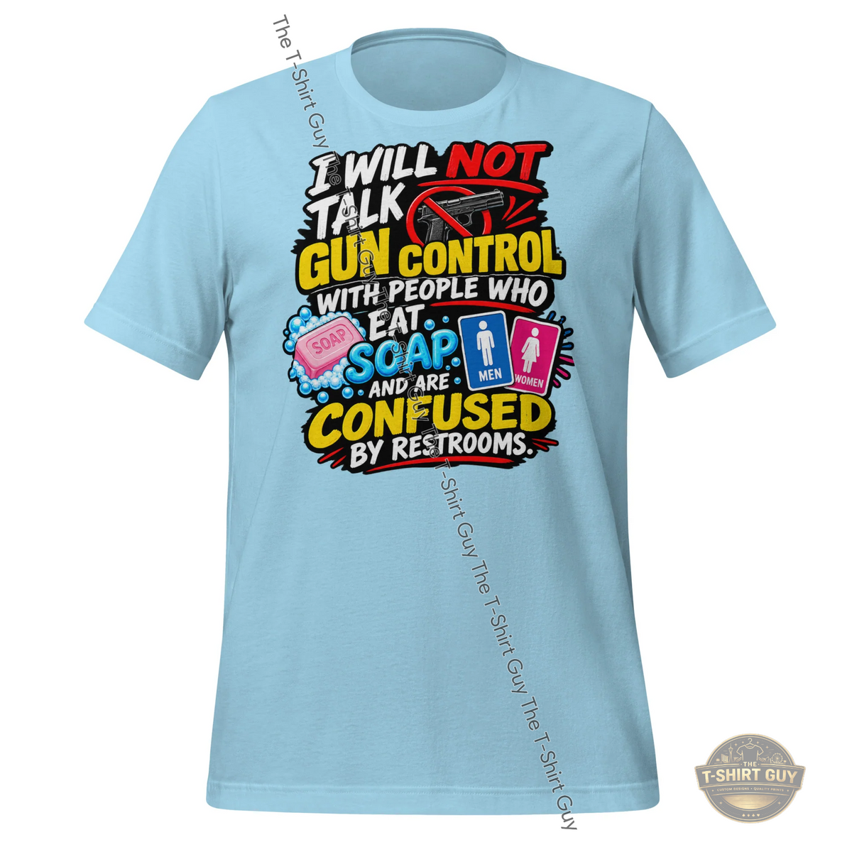 Watermarked - I Will Not Talk Gun Control Unisex t-shirt