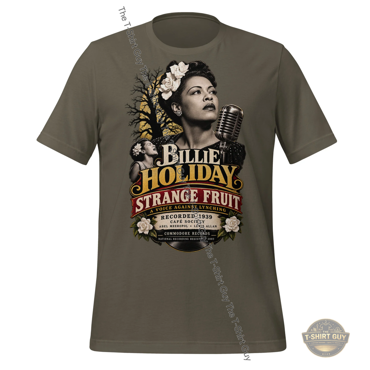 Watermarked - Billie Holiday Strange Fruit Unisex t-shirt