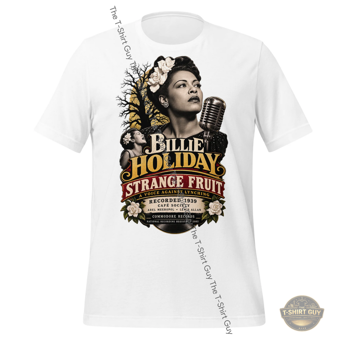 Watermarked - Billie Holiday Strange Fruit Unisex t-shirt