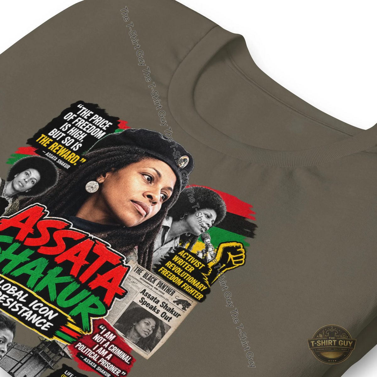 Watermarked - Assata Shakur: Voice of Resistance Unisex t-shirt