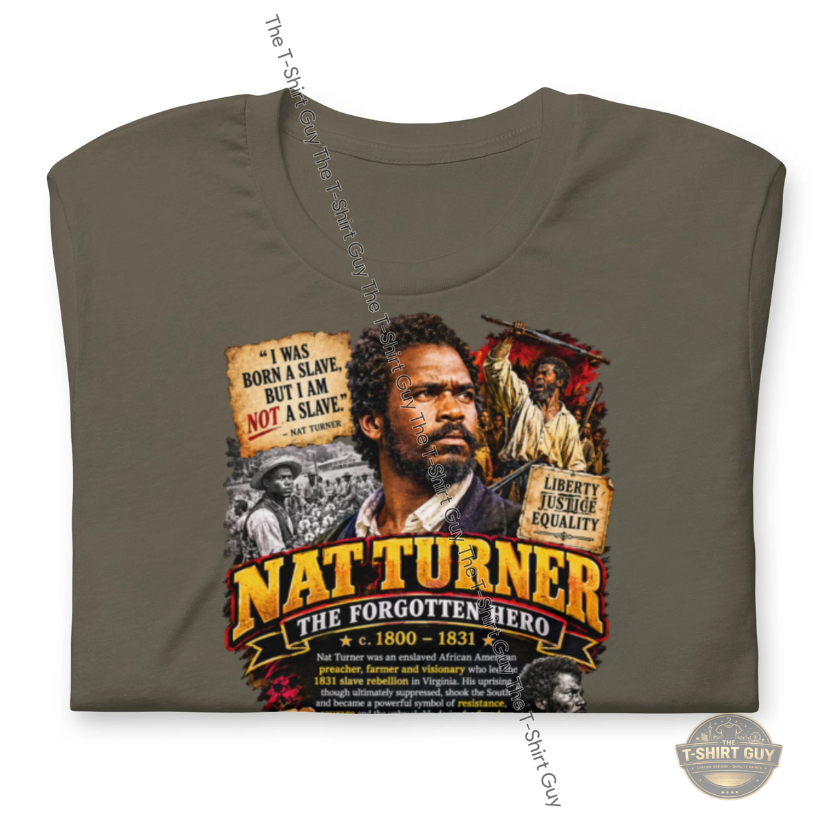 Watermarked - Nat Turner The Forgotten Hero Unisex t-shirt