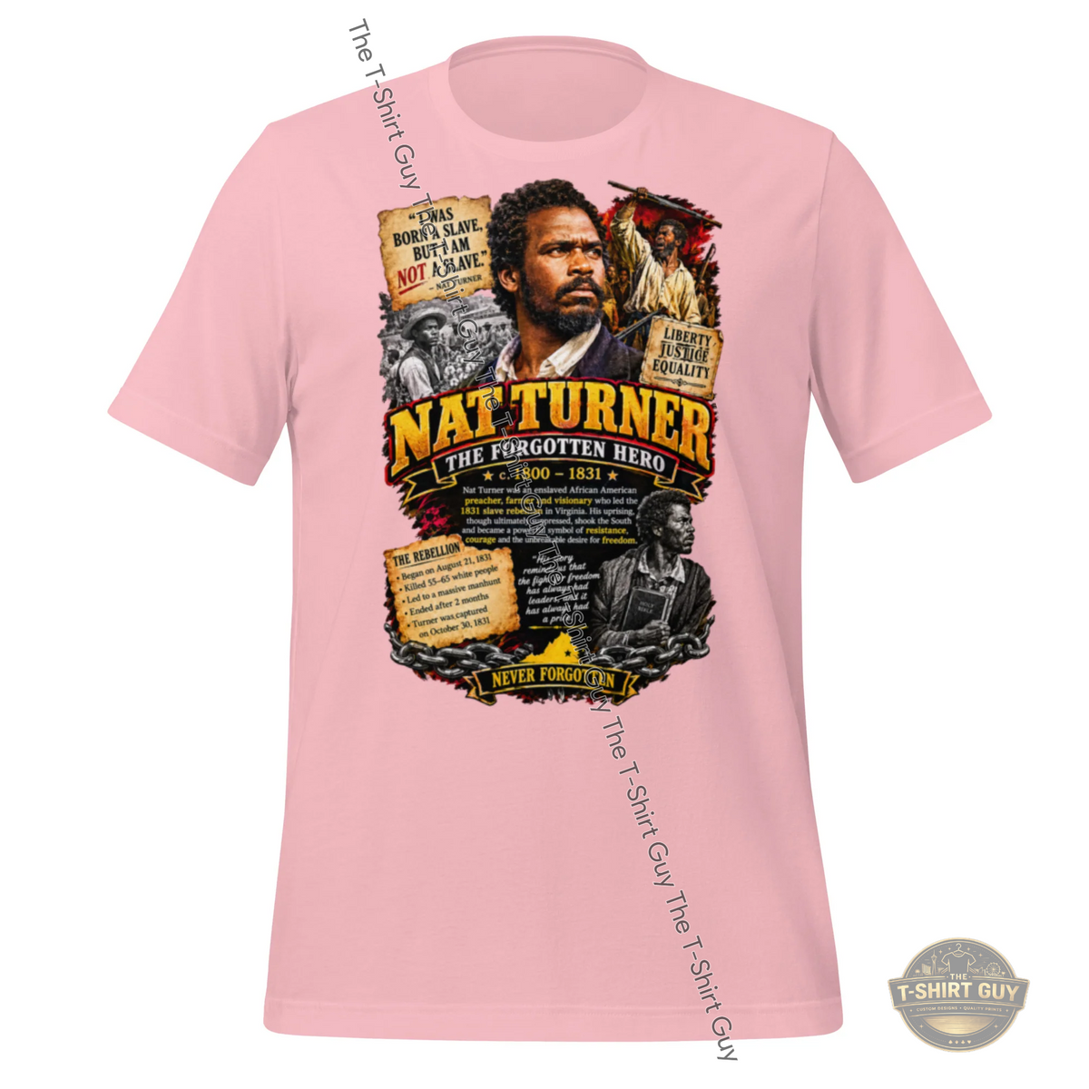 Watermarked - Nat Turner The Forgotten Hero Unisex t-shirt