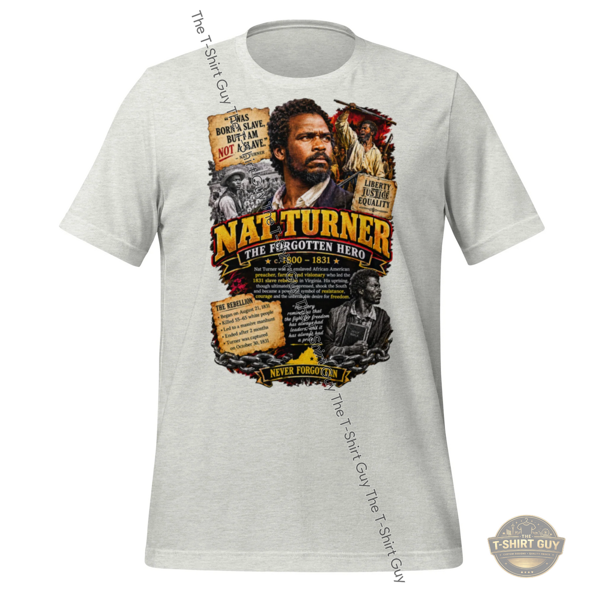 Watermarked - Nat Turner The Forgotten Hero Unisex t-shirt