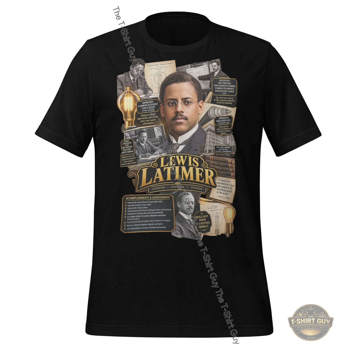 Watermarked - Lewis Latimer Unisex t-shirt