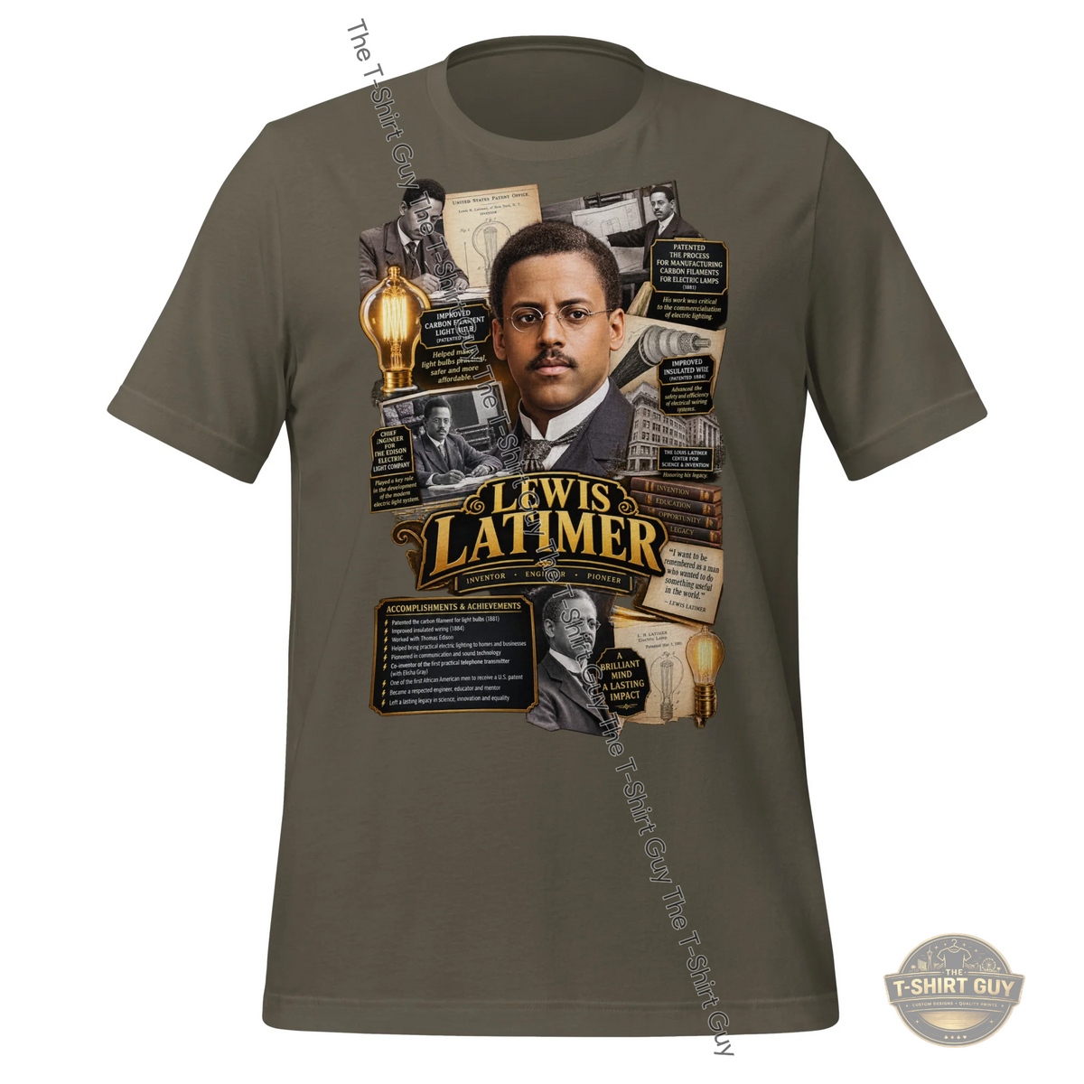 Watermarked - Lewis Latimer Unisex t-shirt