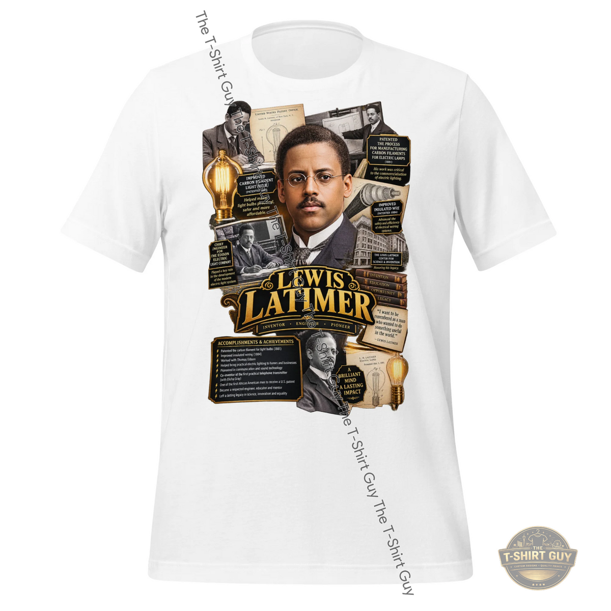 Watermarked - Lewis Latimer Unisex t-shirt