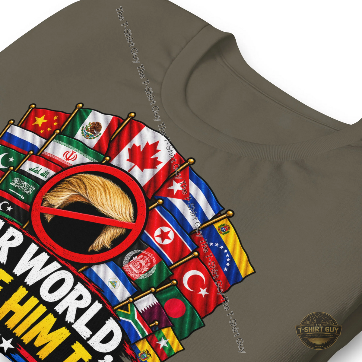 Watermarked - Dear World, We Hate Him Too Unisex t-shirt