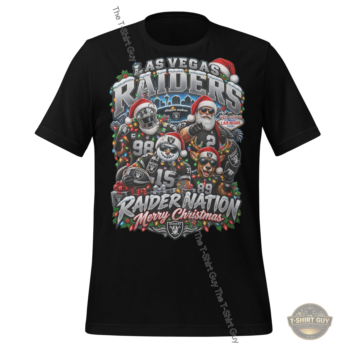 Watermarked - Raider Nation Christmas Unisex t-shirt