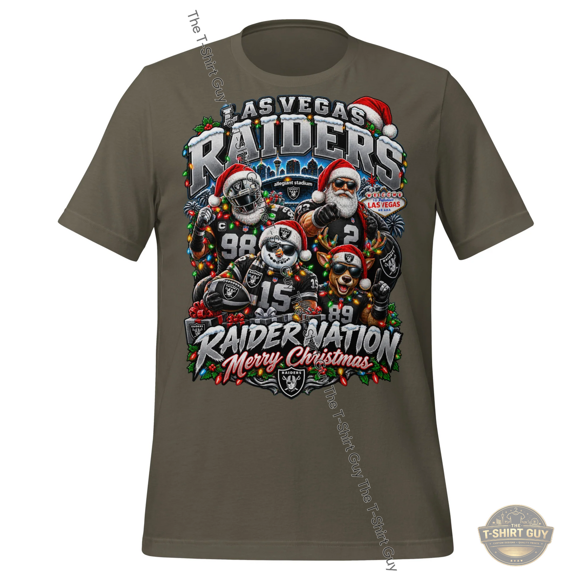 Watermarked - Raider Nation Christmas Unisex t-shirt