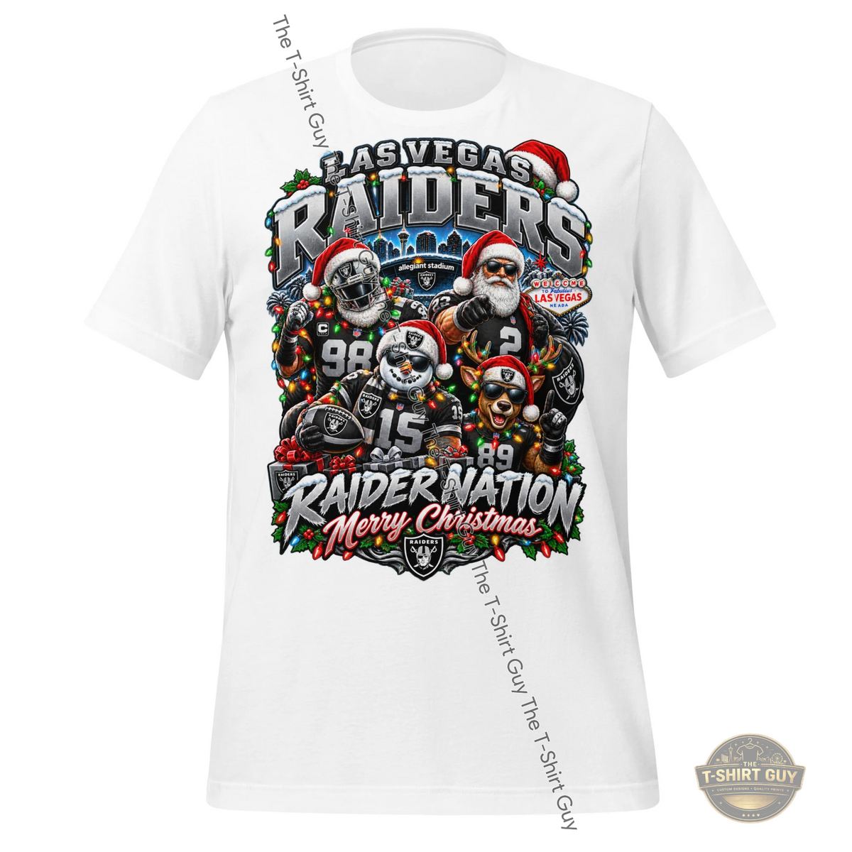Watermarked - Raider Nation Christmas Unisex t-shirt