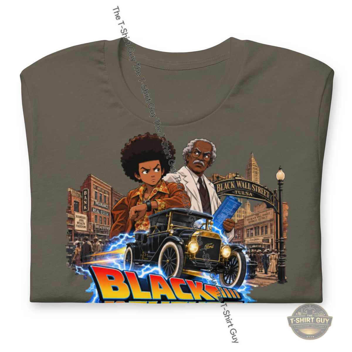 Watermarked - Black to the Future Unisex t-shirt