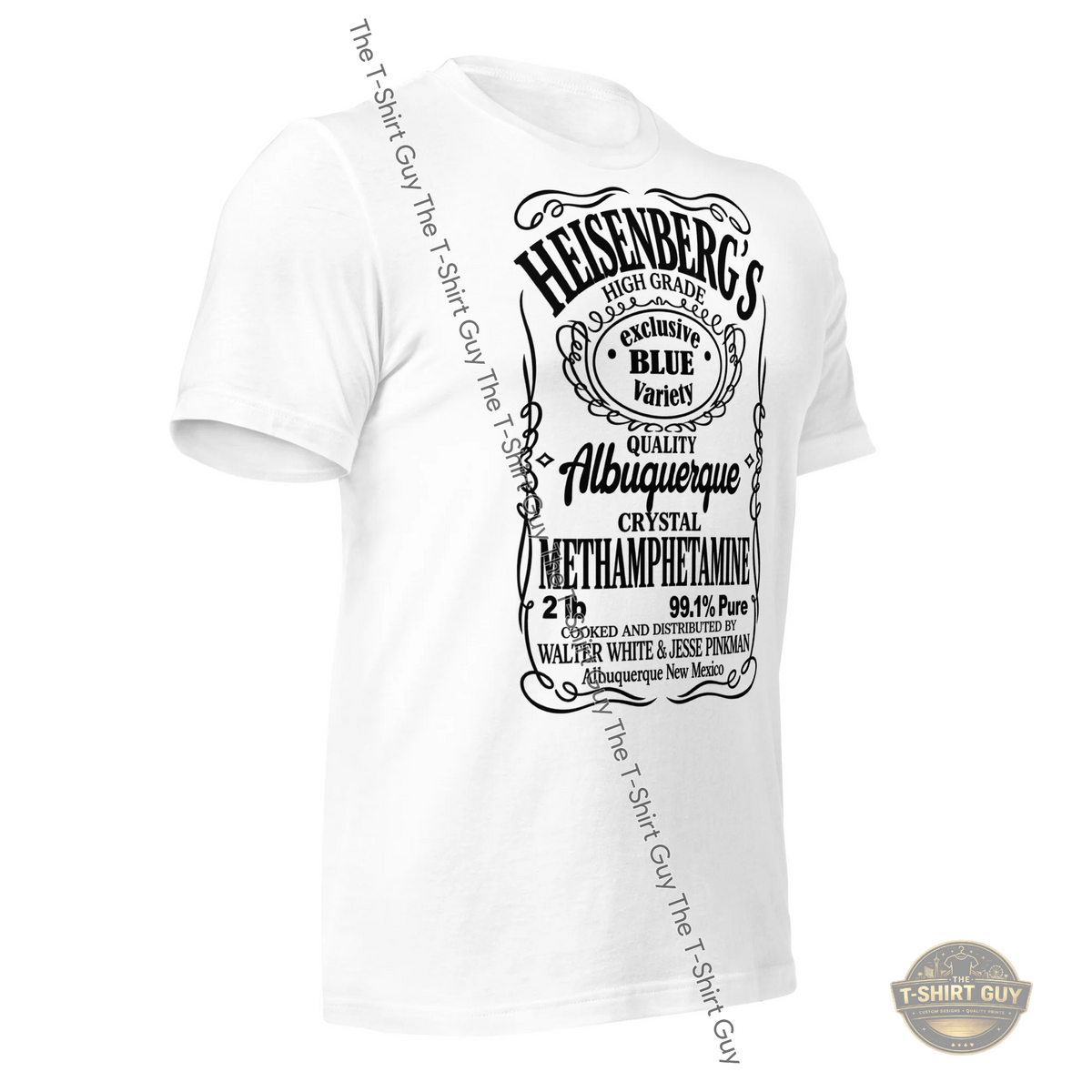 Watermarked - Vintage Heisenberg Blue Label Unisex t-shirt