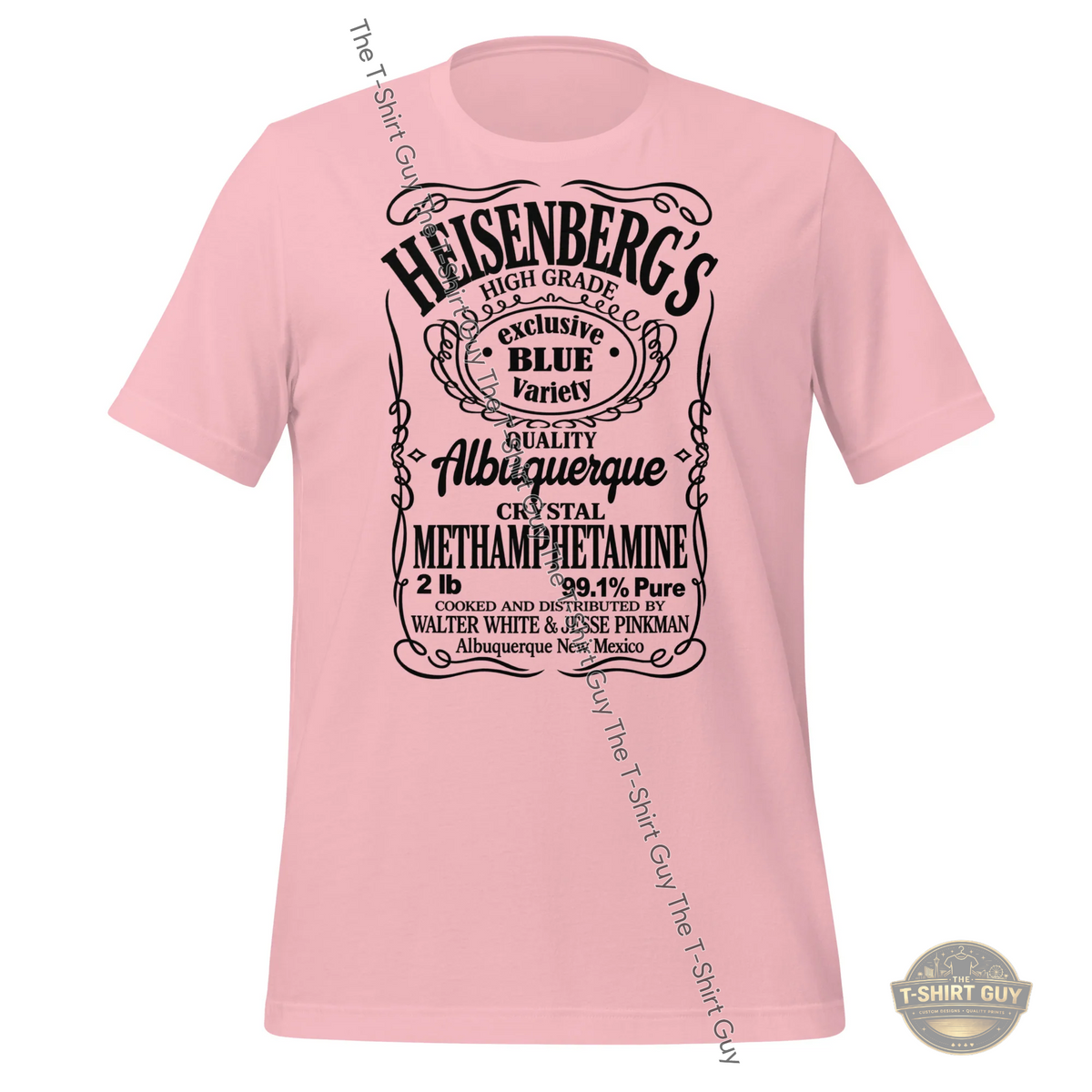 Watermarked - Vintage Heisenberg Blue Label Unisex t-shirt