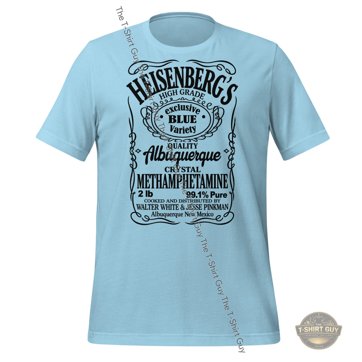 Watermarked - Vintage Heisenberg Blue Label Unisex t-shirt