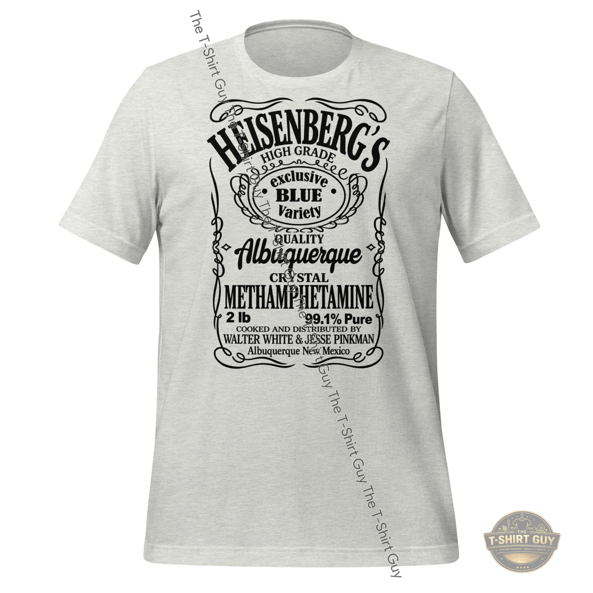 Watermarked - Vintage Heisenberg Blue Label Unisex t-shirt