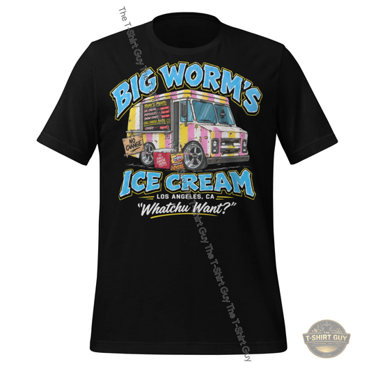 Watermarked - Big Worm's Ice Cream Unisex t-shirt