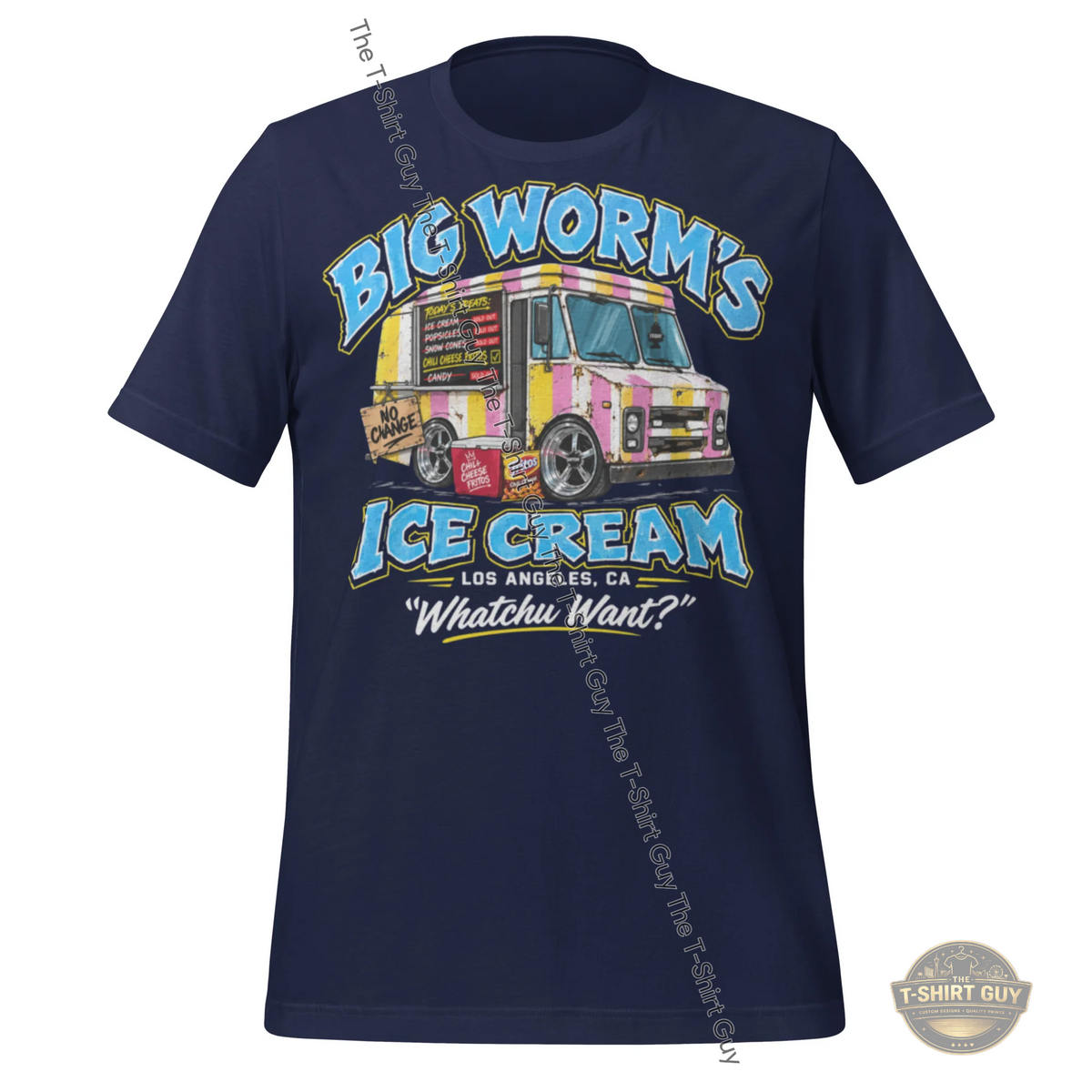 Watermarked - Big Worm's Ice Cream Unisex t-shirt