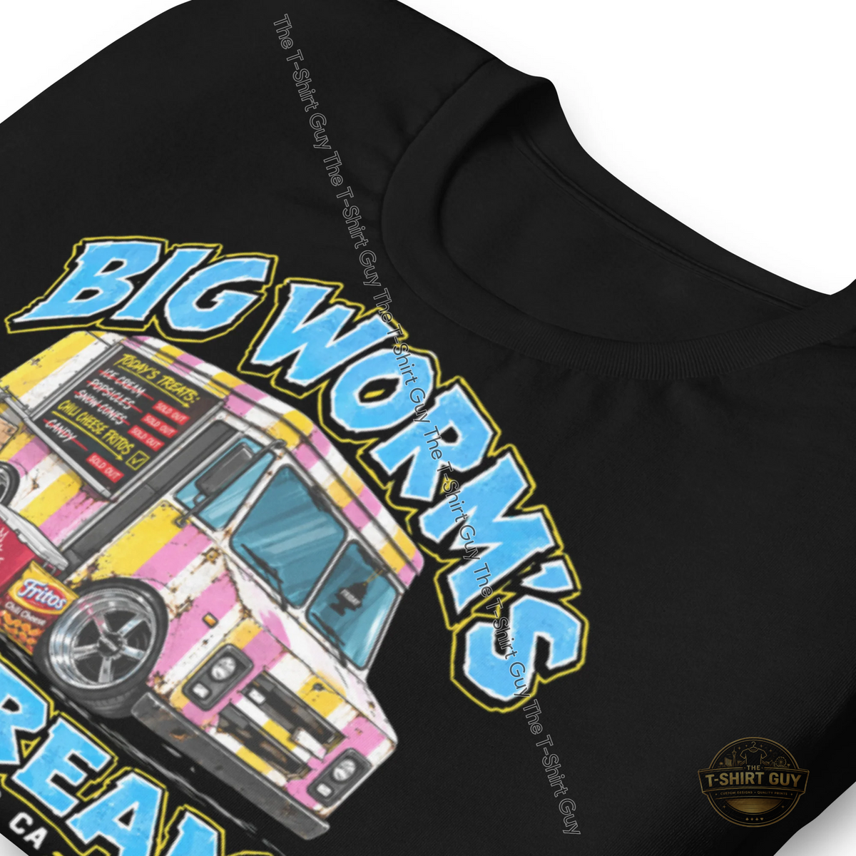 Watermarked - Big Worm's Ice Cream Unisex t-shirt