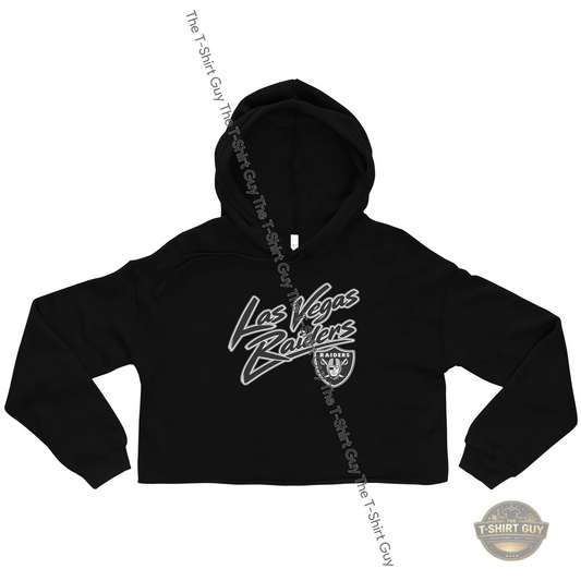 Watermarked - Raiders Mendoza Crop Hoodie