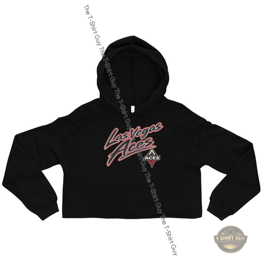 Watermarked - Aces Gray Crop Hoodie