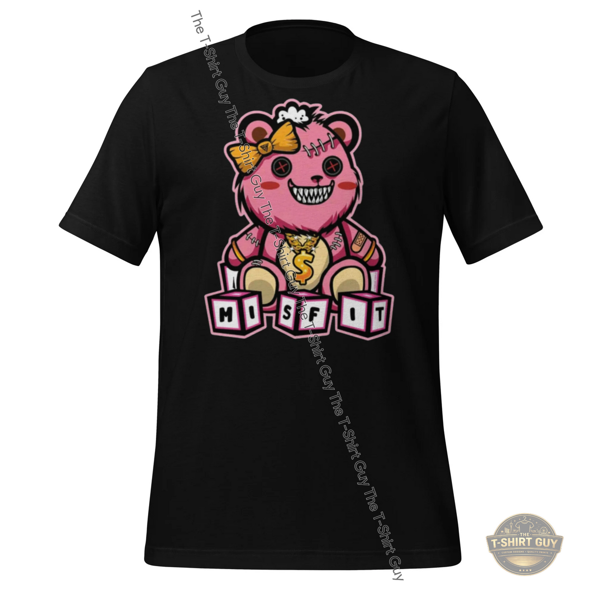 Watermarked - Girl Misfit Bear Unisex t-shirt