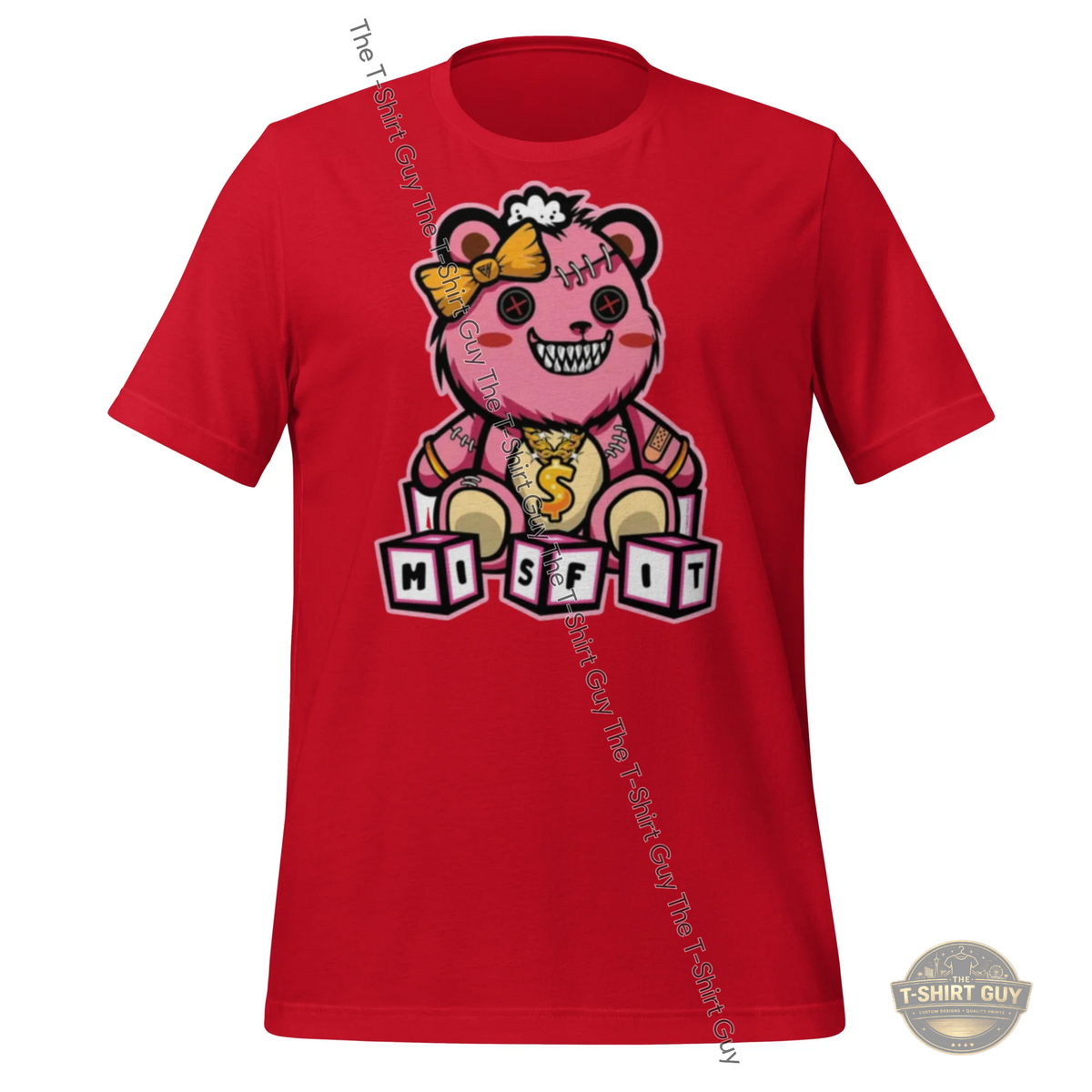 Watermarked - Girl Misfit Bear Unisex t-shirt