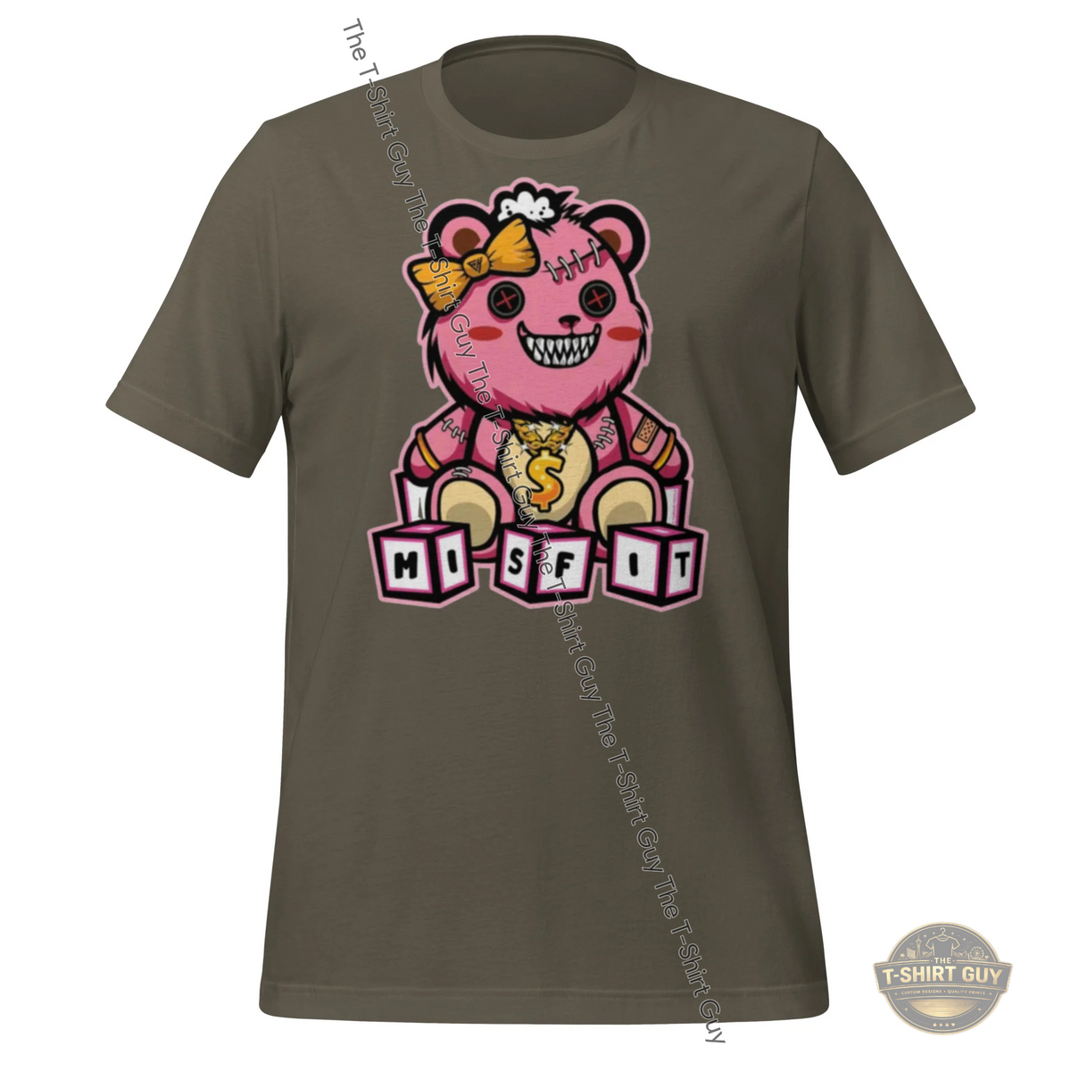 Watermarked - Girl Misfit Bear Unisex t-shirt