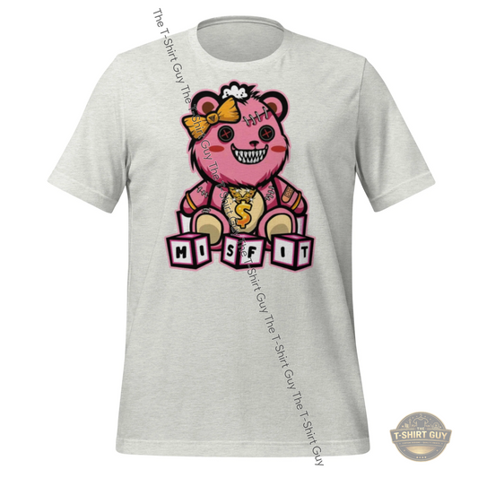 Watermarked - Girl Misfit Bear Unisex t-shirt