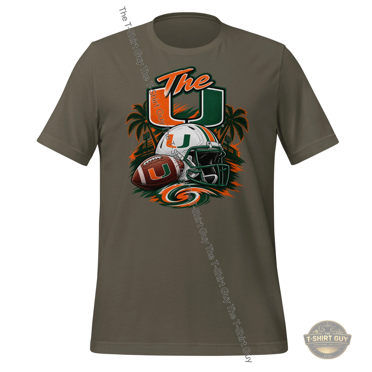 Watermarked - Miami Hurricanes The U Unisex t-shirt
