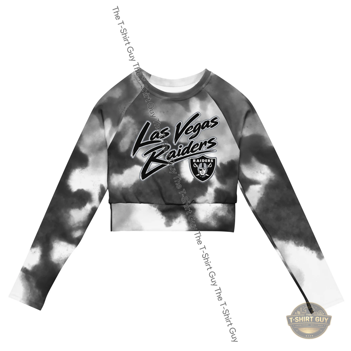 Watermarked - Las Vegas Raider Bowers Long-sleeve crop top