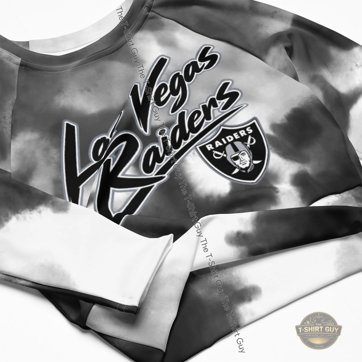 Watermarked - Las Vegas Raider Bowers Long-sleeve crop top