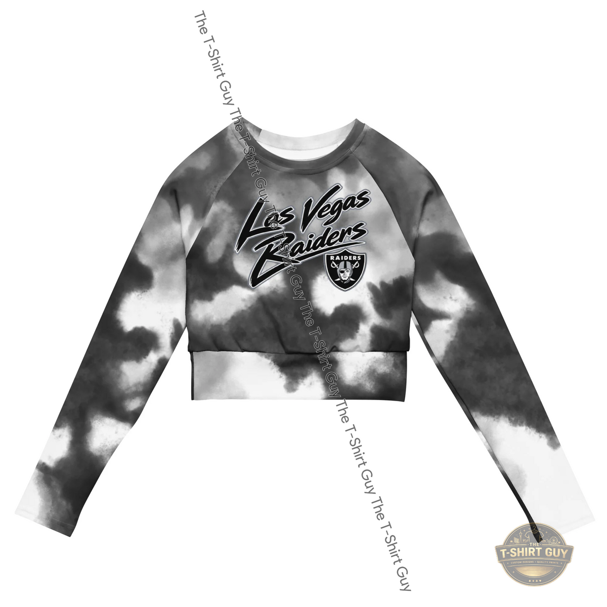 Watermarked - Las Vegas Raiders Mendoza Long-sleeve crop top