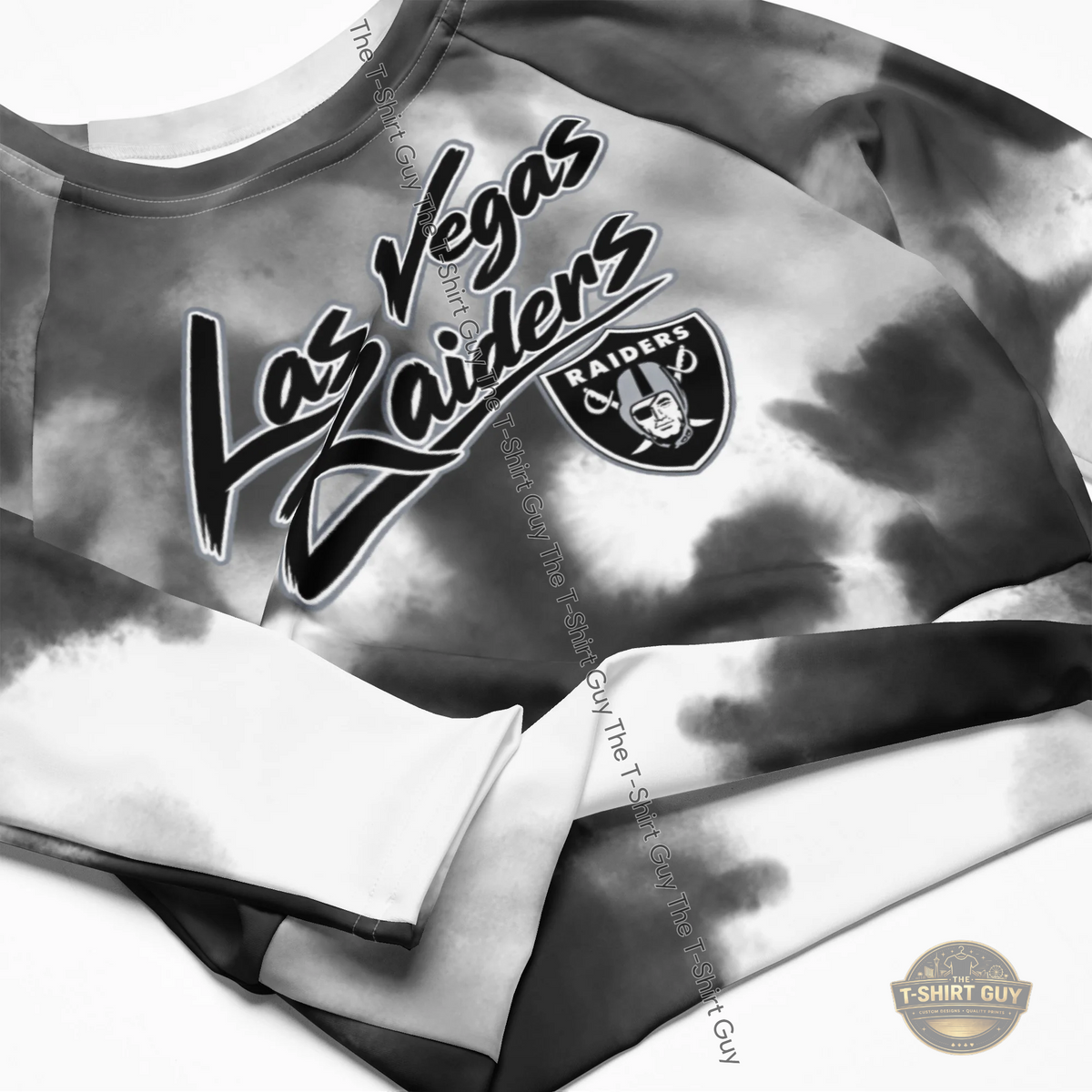 Watermarked - Las Vegas Raiders Mendoza Long-sleeve crop top