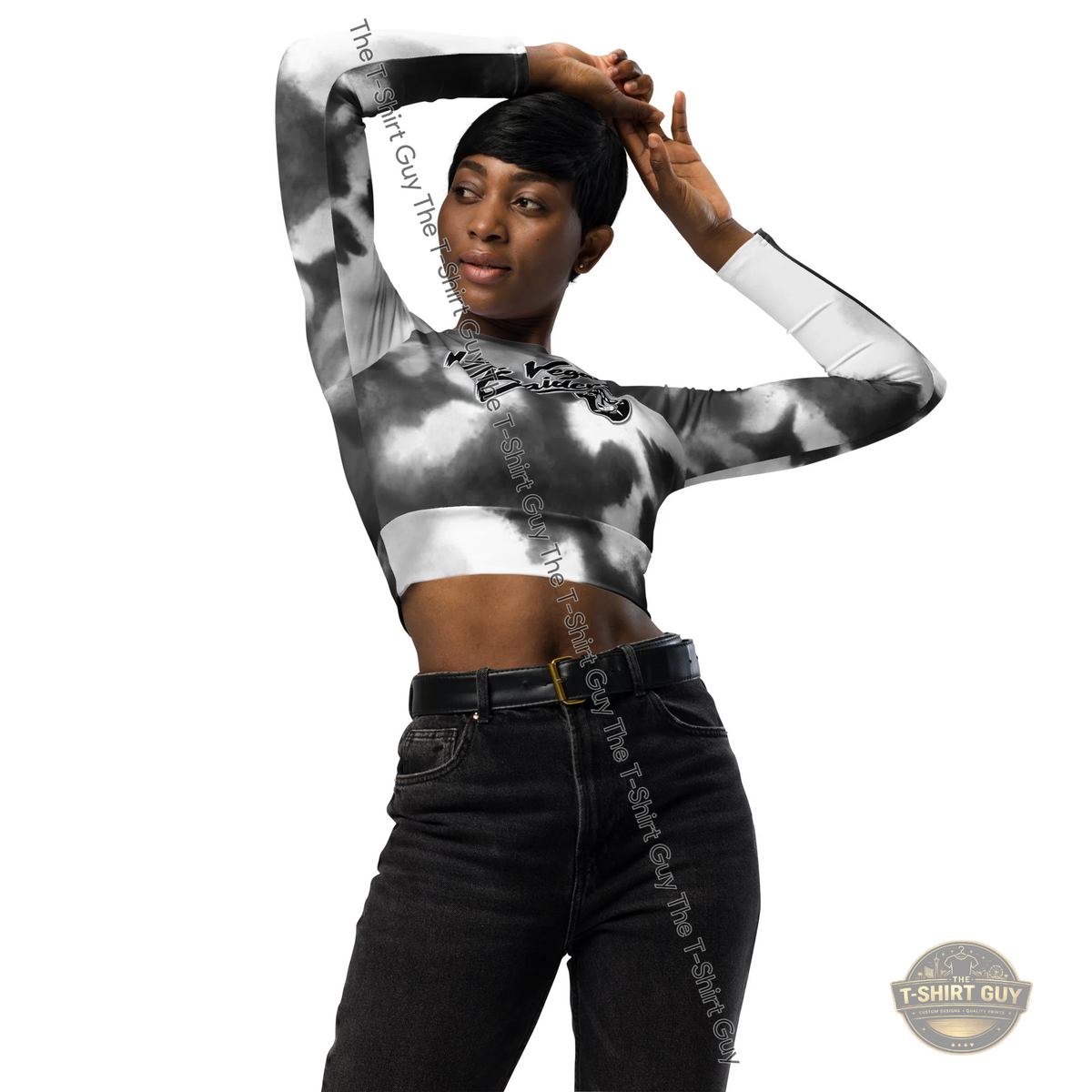 Watermarked - Las Vegas Raiders Mendoza Long-sleeve crop top