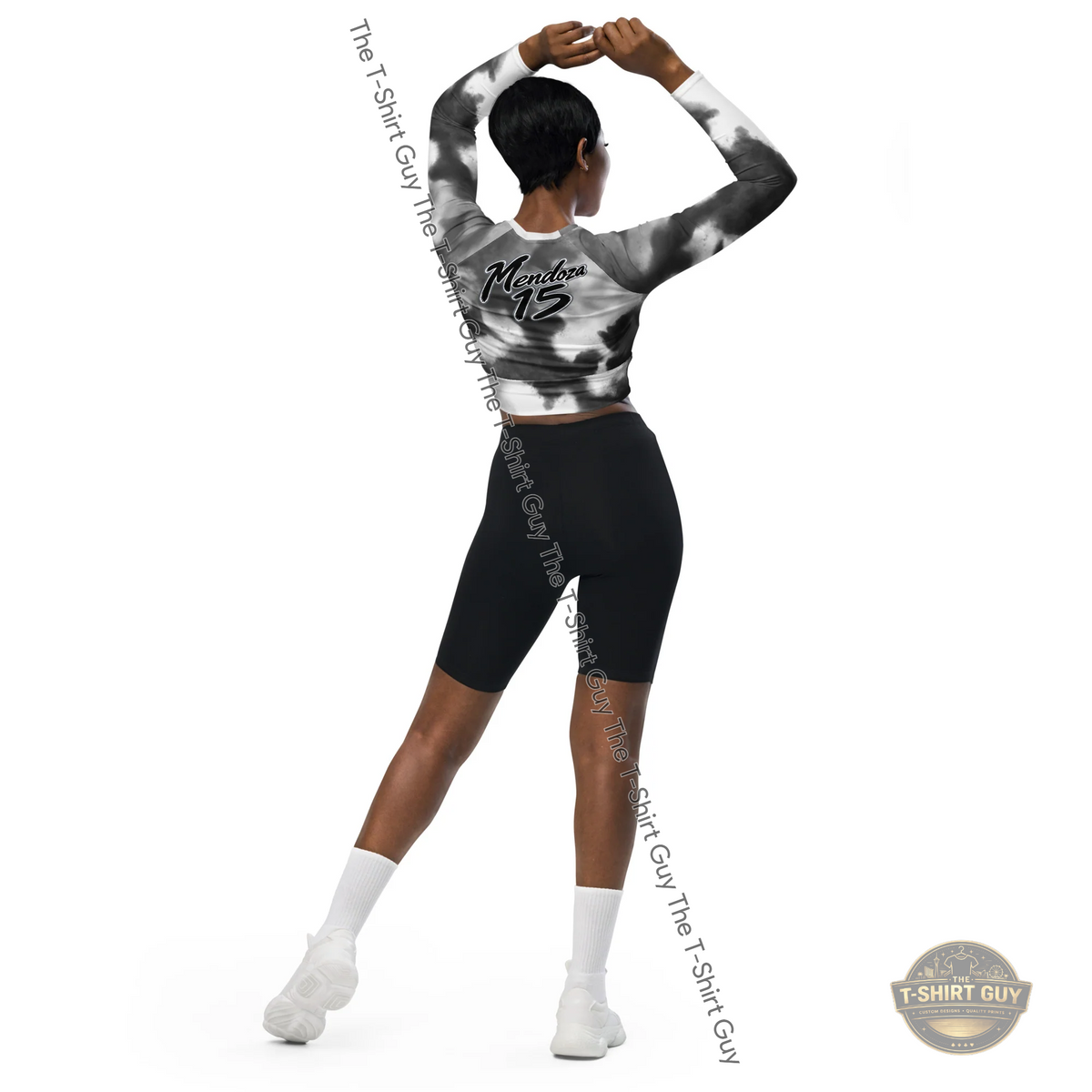 Watermarked - Las Vegas Raiders Mendoza Long-sleeve crop top