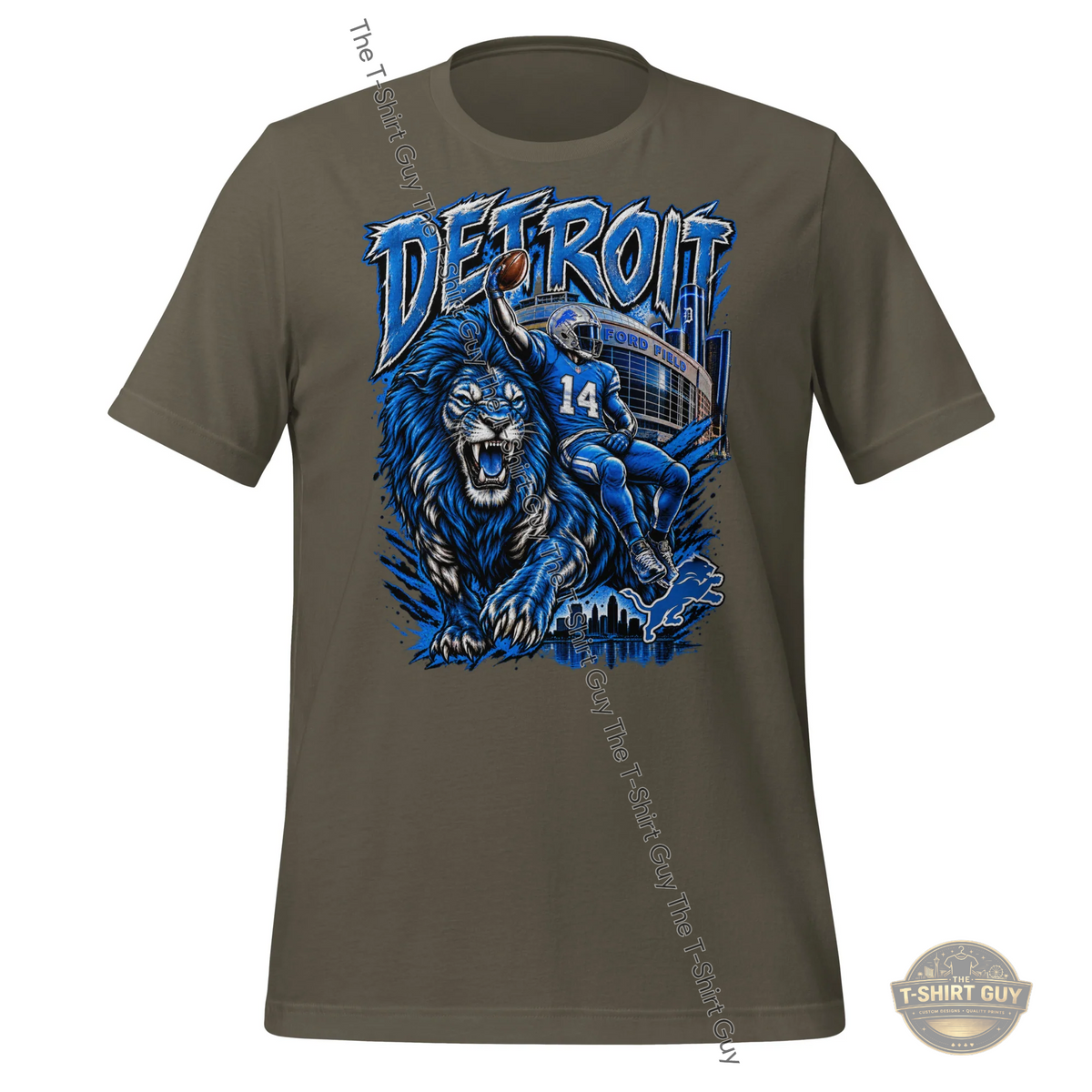 Watermarked - Detroit Lions Amon Ra St Brown Unisex t-shirt