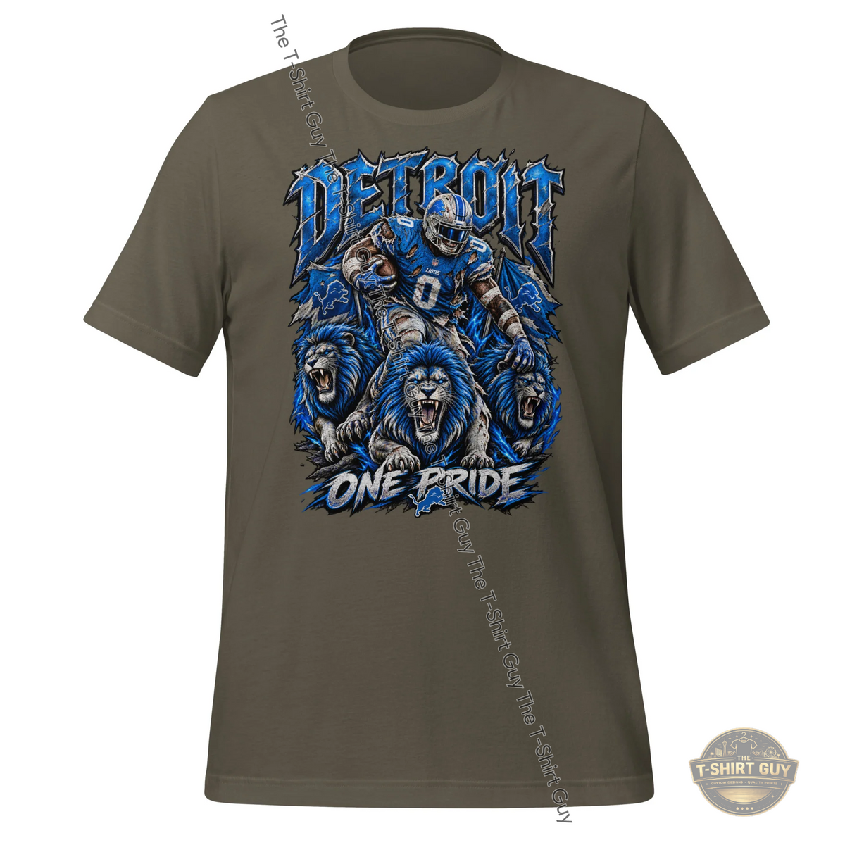Watermarked - Detroit Lions One Pride Unisex t-shirt